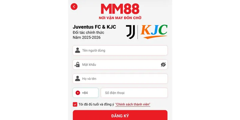 MM88 🌟 Cá Cược Cùng MM88.COM ✔️ Đăng Ký Thưởng +88K 21 Đăng ký MM88 trên Mobile