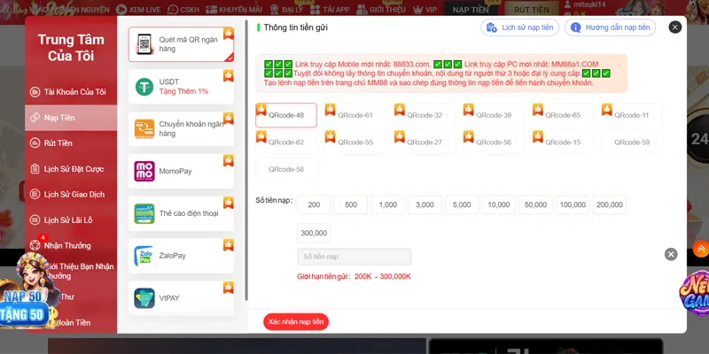 MM88 🌟 Cá Cược Cùng MM88.COM ✔️ Đăng Ký Thưởng +88K 24 Tính năng nạp rút tiền MM88 siêu tốc trong 3 phút